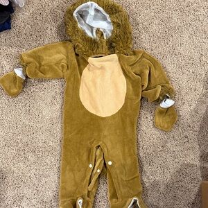 Brown Furry Lion Costume kids size 12mo-24 mo